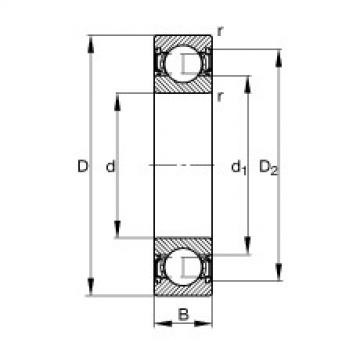 Bearing S6000-2RSR FAG