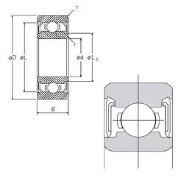 Bearing R-1980DD NMB