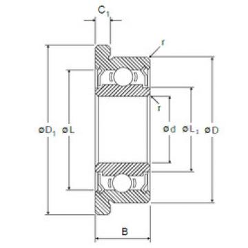 Bearing RF-1760X2ZZ NMB