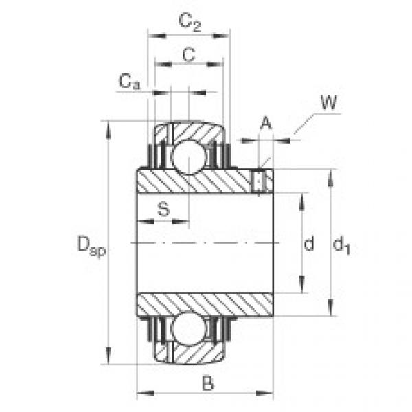 Bearing GYE12-KRR-B-VA INA #1 image