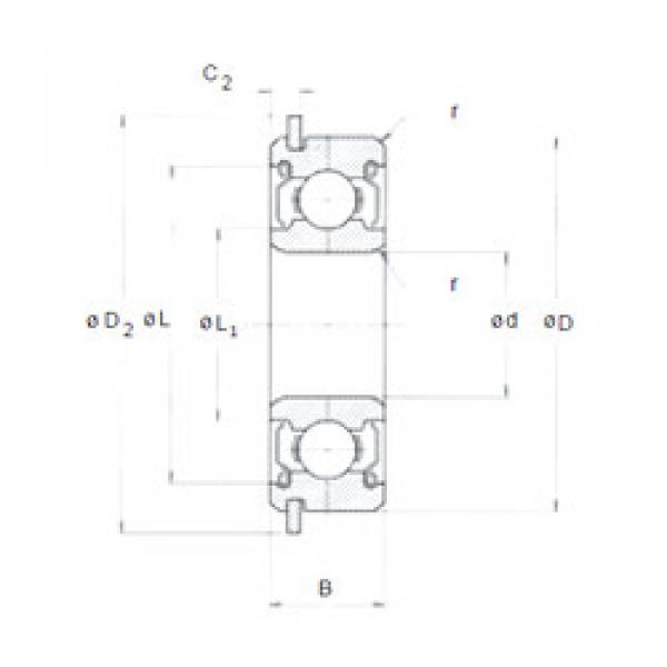 Bearing LNR-1680KK NMB #1 image