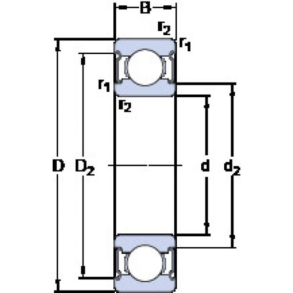 Bearing W 6001-2Z SKF #1 image