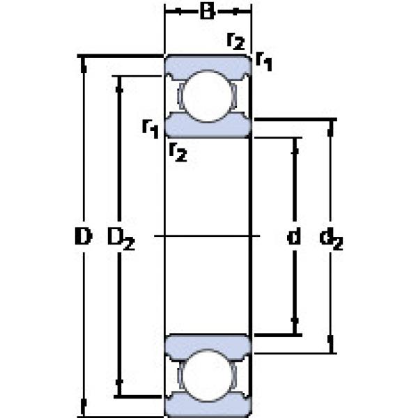 Bearing W 6001 SKF #1 image