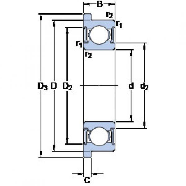 Bearing W 607 R-2RZ SKF #1 image