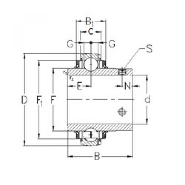 Bearing GYE12-KRRB NKE #1 image