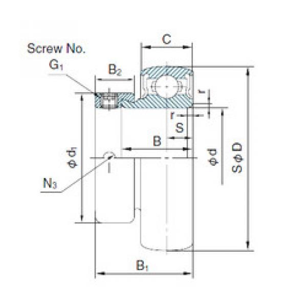 Bearing U001+ER NACHI #1 image