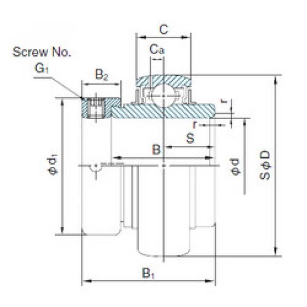 Bearing UG204+ER NACHI #1 image