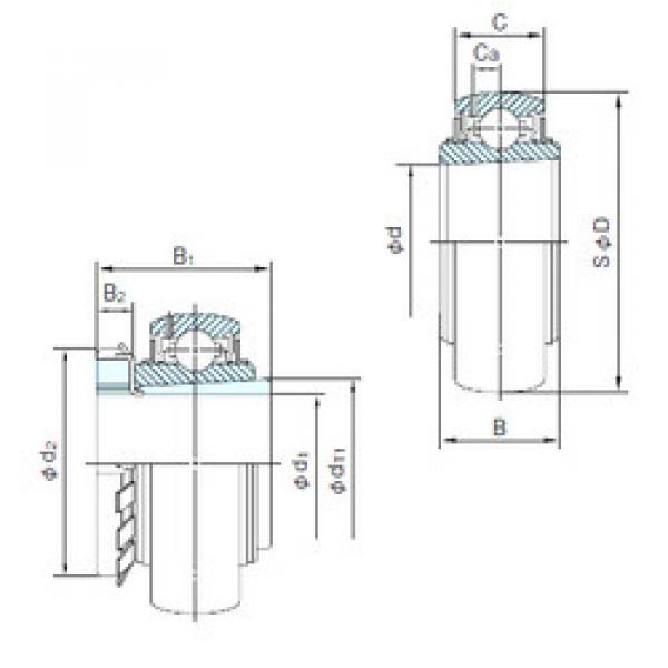 Bearing UK206+H2306 NACHI #1 image